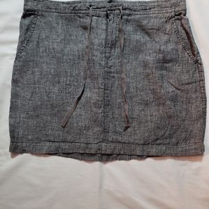 Max Studio Linen Skirt Grey Size Medium.
